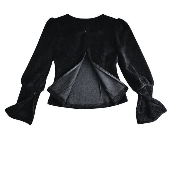 *RARE* KURT LYLE Smooth Minky Sweater w/ Leg-Of-Mutton Sleeves Womens XS Elegant - Picture 1 of 12